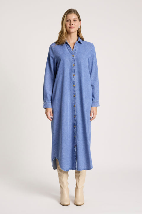 Bodhi Denim Shirt Dress - Willow Collective Mudgee