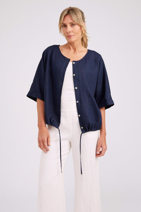 Studio Button Top/Jacket - Willow Collective Mudgee