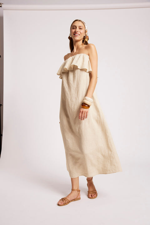 Maris Strapless Dress - Willow Collective Mudgee