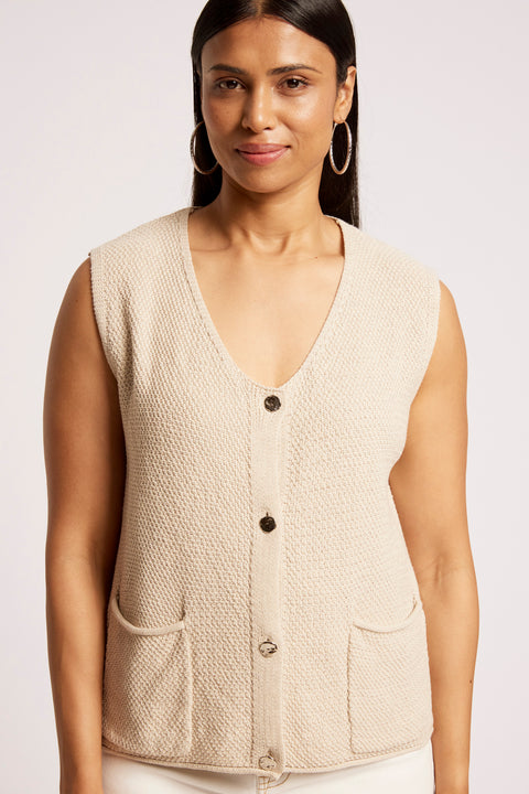 Maris Knit Vest - Willow Collective Mudgee