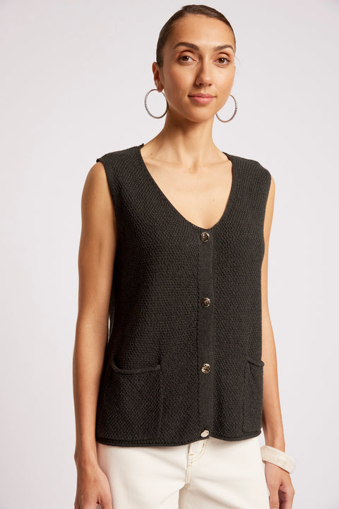 Maris Knit Vest - Willow Collective Mudgee
