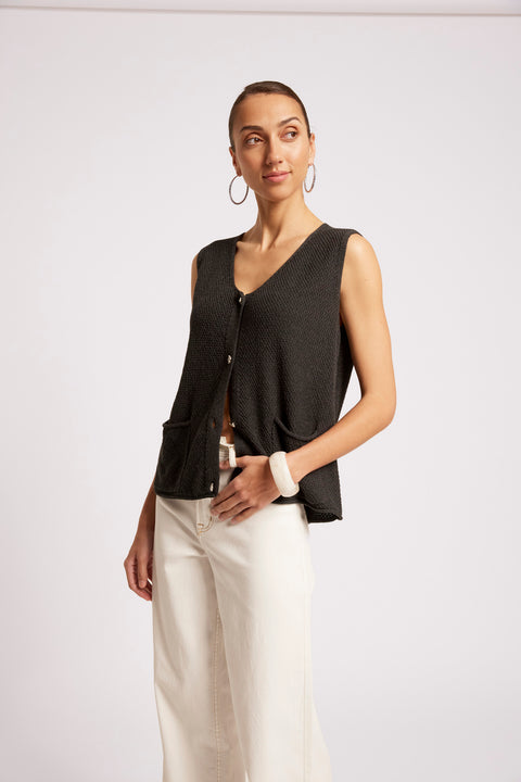 Maris Knit Vest - Willow Collective Mudgee