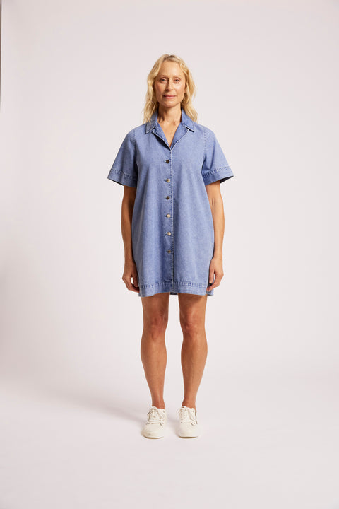 Dusk Denim Shirt Dress - Willow Collective Mudgee