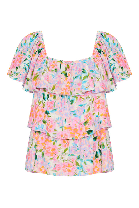 Flora Tiered Top