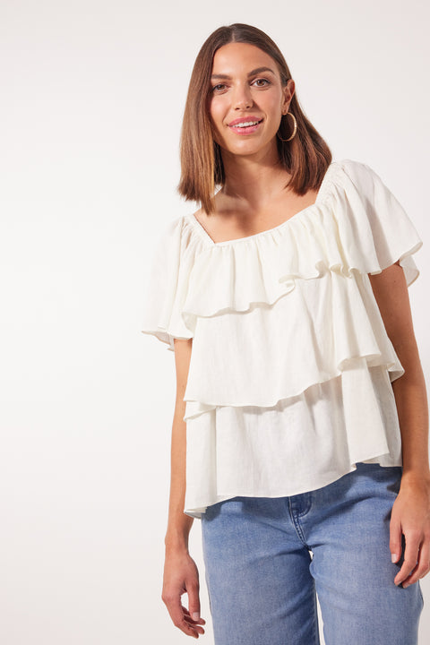 Flora Tiered Top