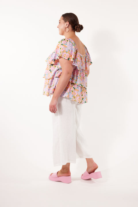 Flora Tiered Top