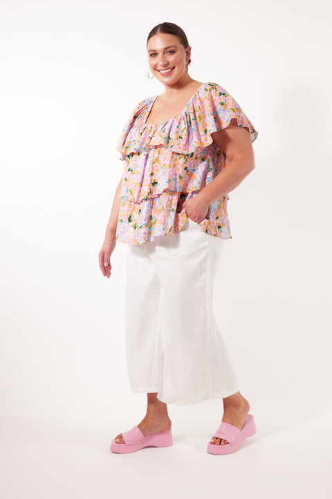 Flora Tiered Top