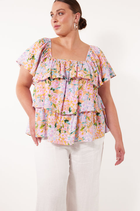 Flora Tiered Top