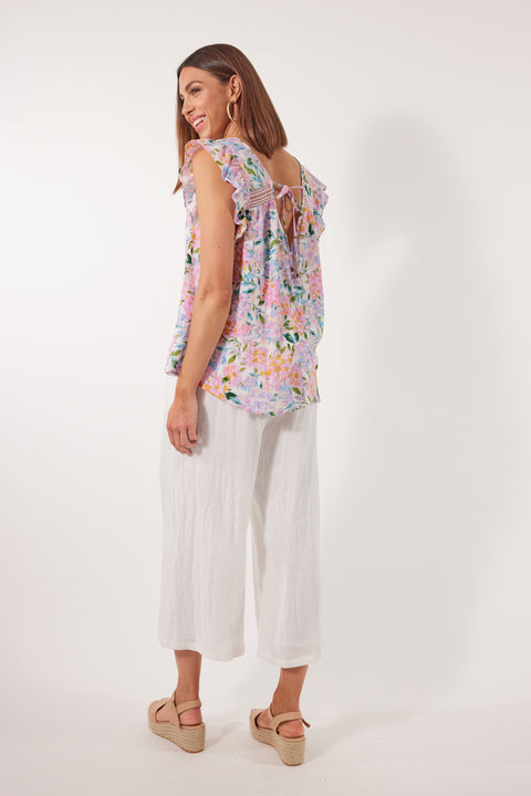Flora Frill Top