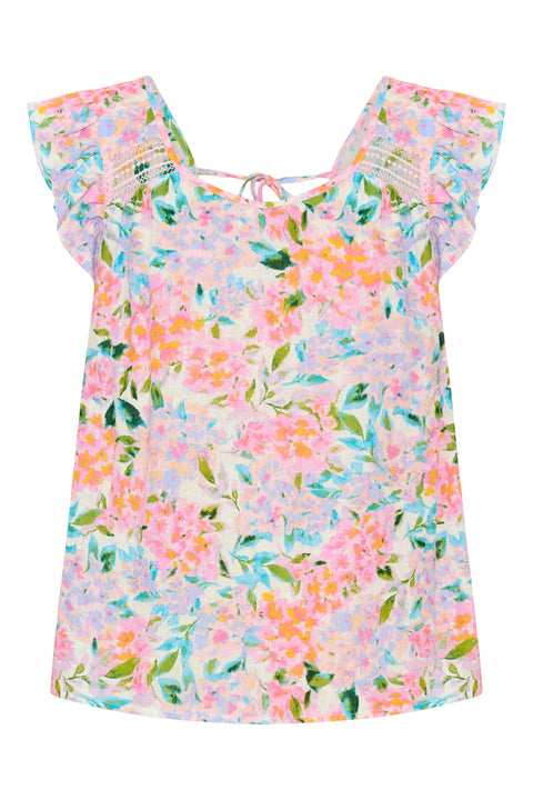 Flora Frill Top