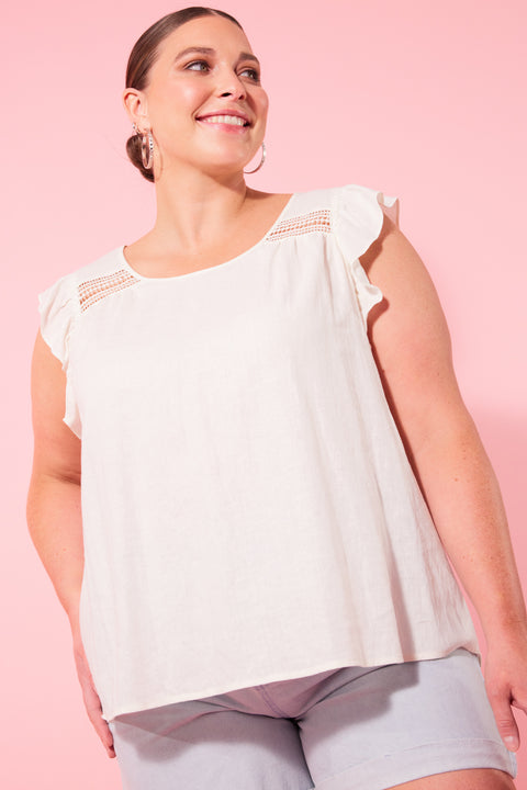 Flora Frill Top