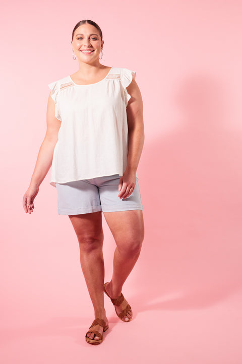 Flora Frill Top