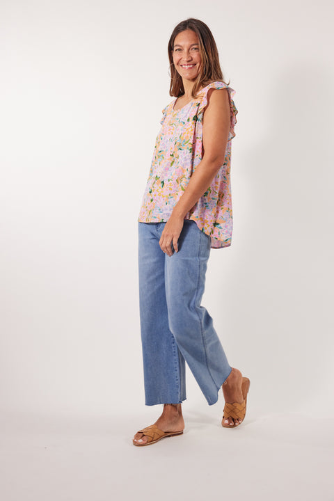 Flora Frill Top