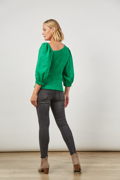 Panorama Shirred Top