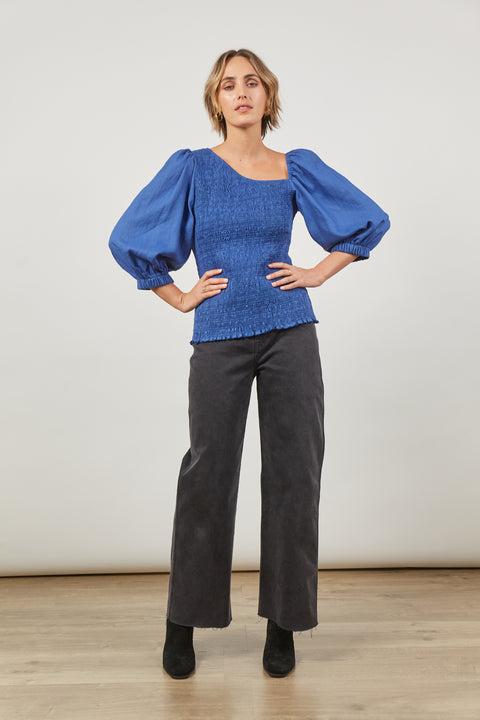 Panorama Shirred Top