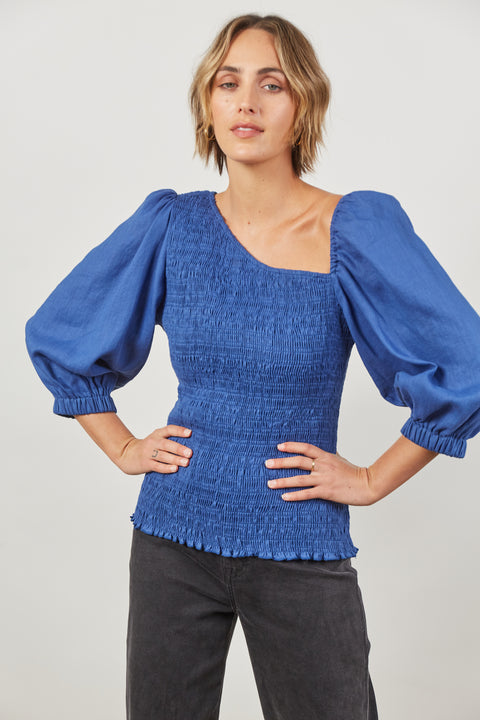 Panorama Shirred Top