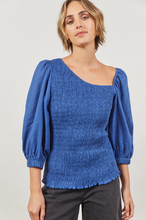 Panorama Shirred Top