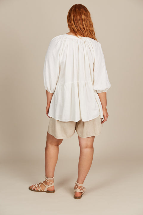 Amelie Button Top