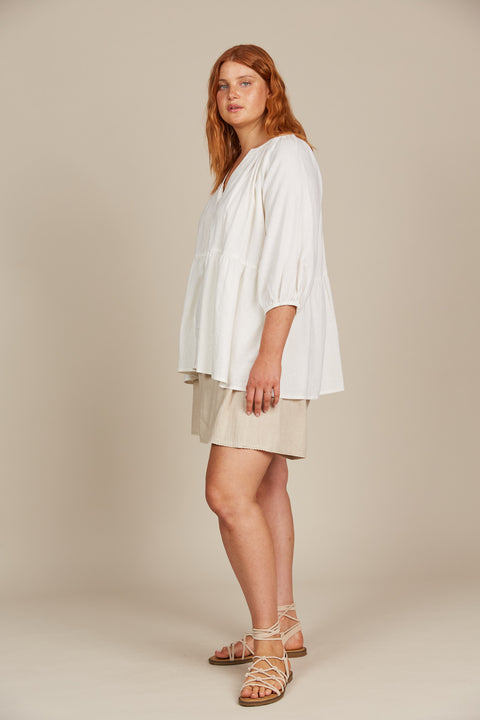 Amelie Button Top