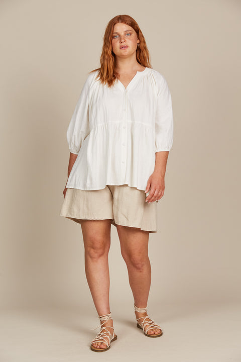Amelie Button Top