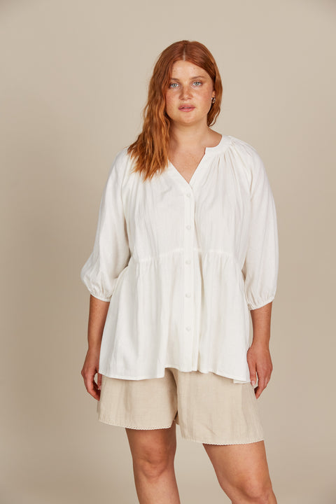 Amelie Button Top