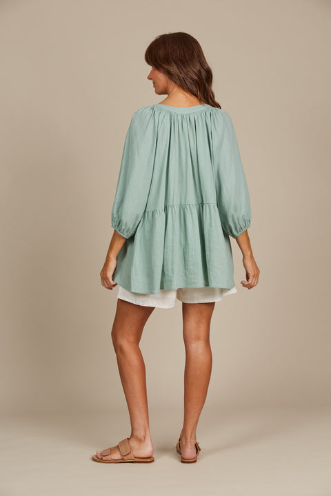 Amelie Button Top