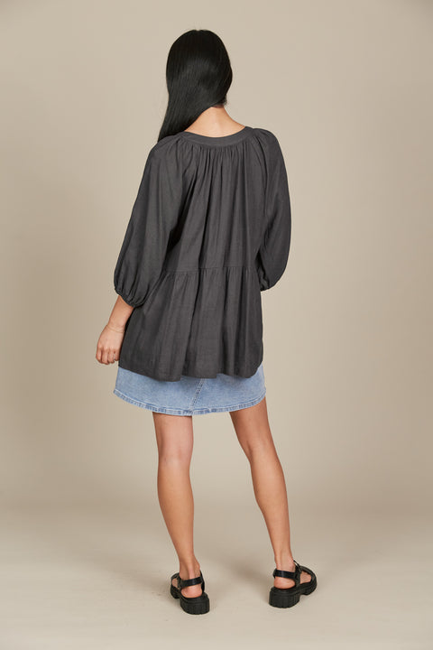 Amelie Button Top