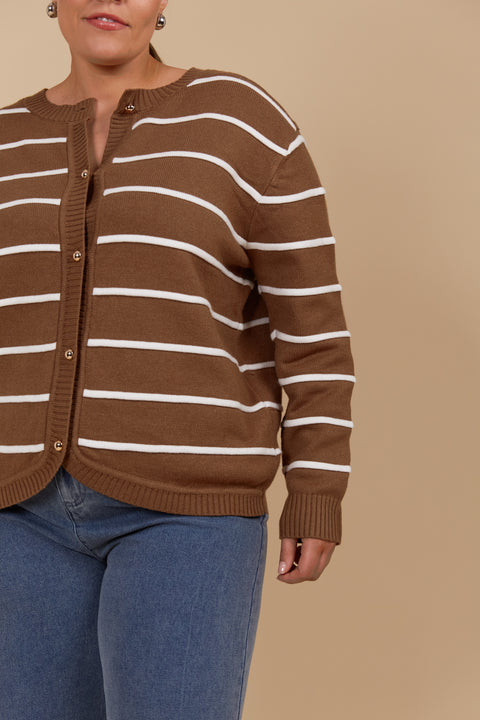 Juno Stripe Jumper/Cardigan