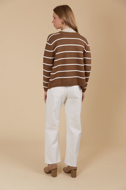 Juno Stripe Jumper/Cardigan