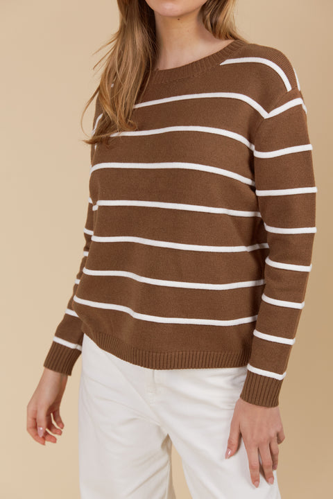 Juno Stripe Jumper/Cardigan