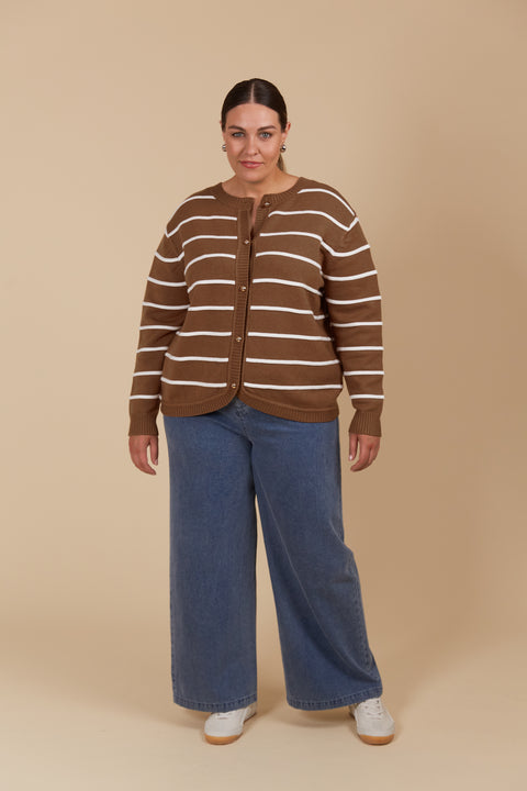 Juno Stripe Jumper/Cardigan