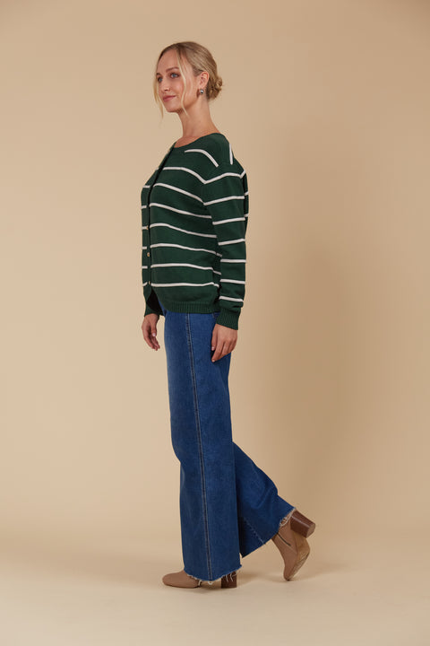 Juno Stripe Jumper/Cardigan