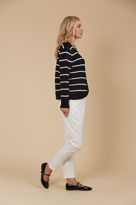 Juno Stripe Jumper/Cardigan