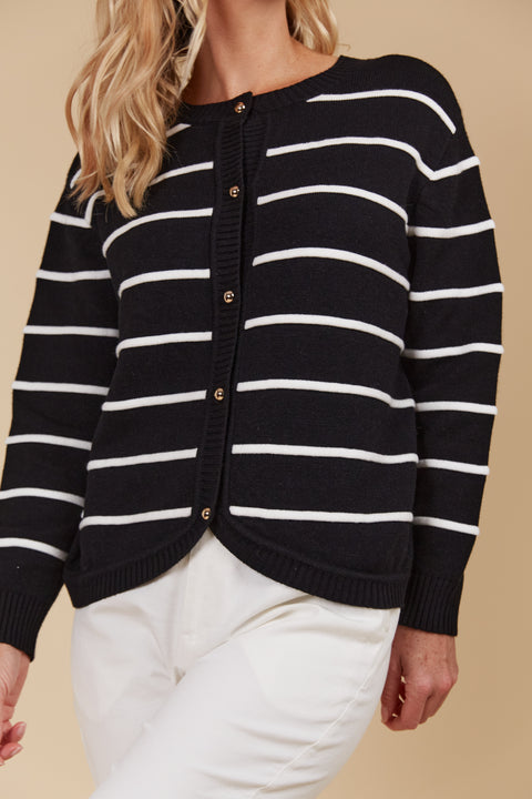 Juno Stripe Jumper/Cardigan