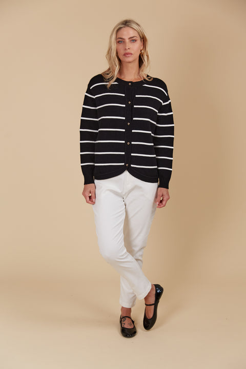 Juno Stripe Jumper/Cardigan