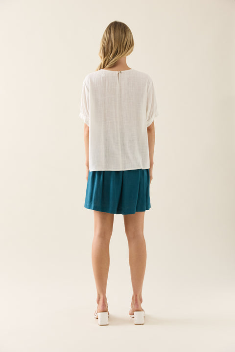 Ingrid Pleat Top