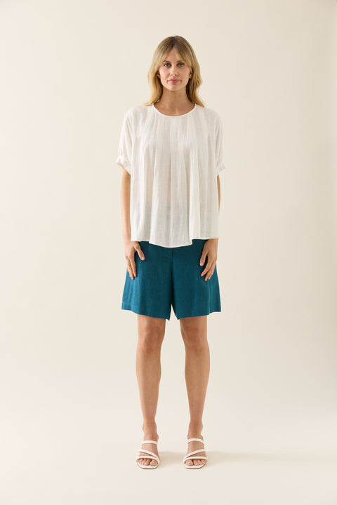 Ingrid Pleat Top