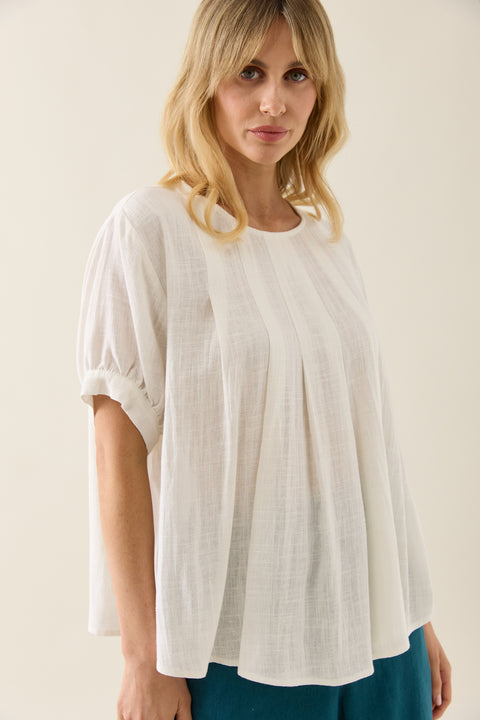 Ingrid Pleat Top