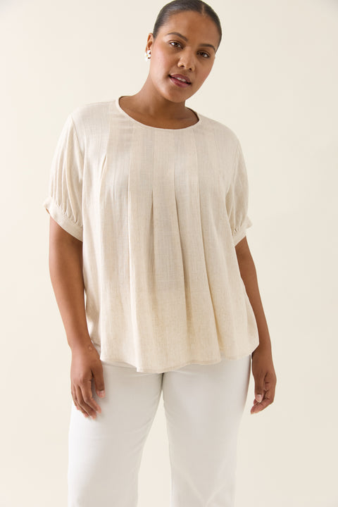 Ingrid Pleat Top
