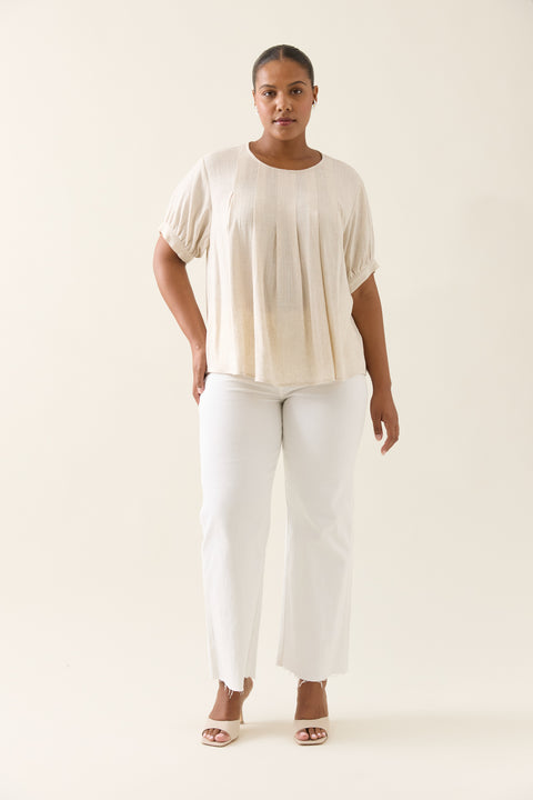 Ingrid Pleat Top