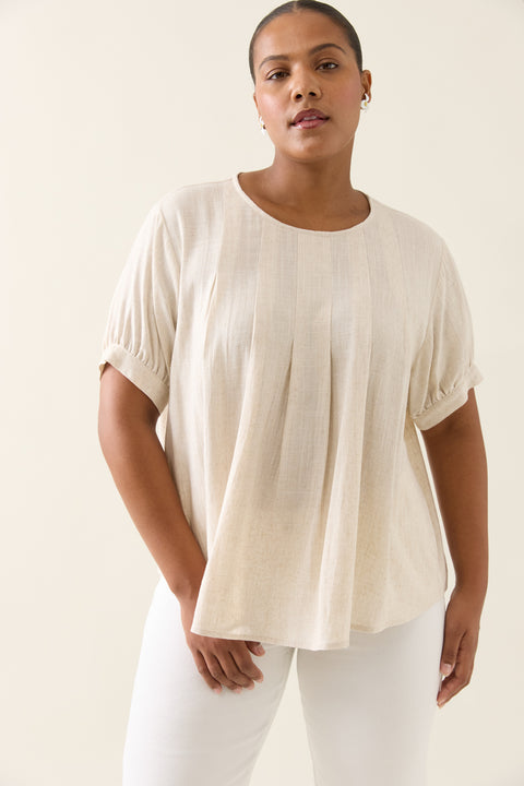 Ingrid Pleat Top
