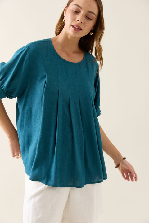 Ingrid Pleat Top