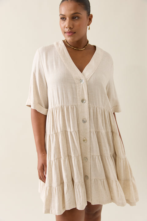 Ingrid Button Dress
