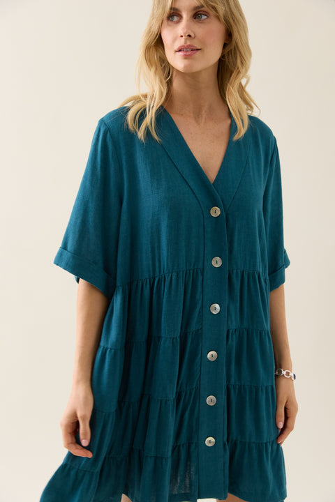 Ingrid Button Dress