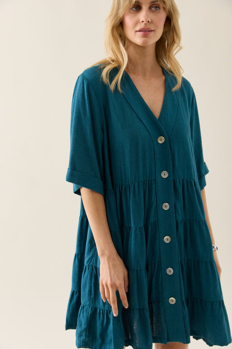 Ingrid Button Dress