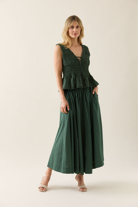 Esther Shirred Tank