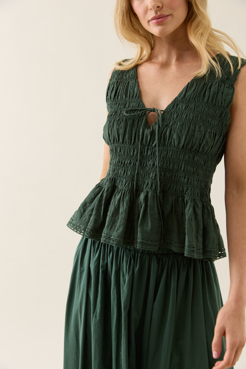 Esther Shirred Tank