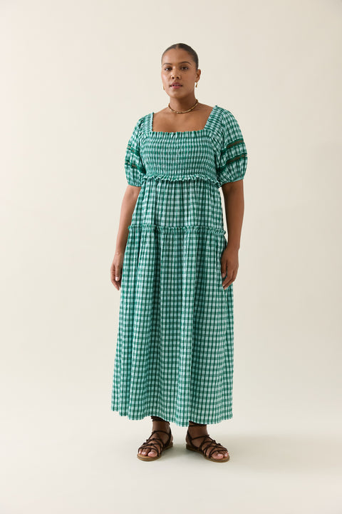 Esther Shirred Maxi