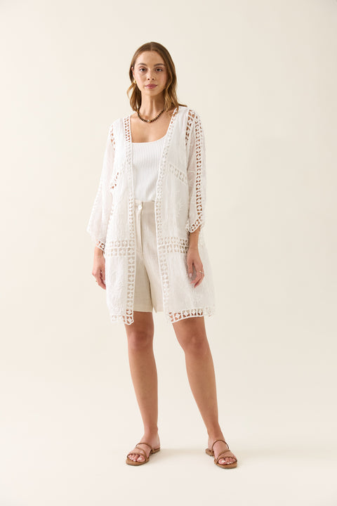 Oline Lace Kimono