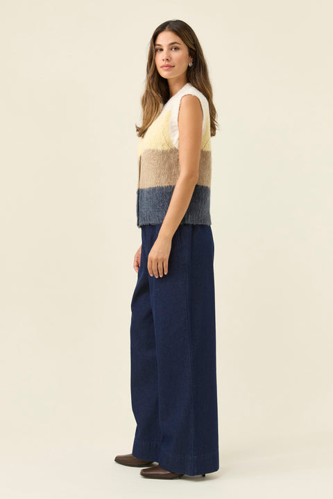 Pallas Stripe Knit Vest - Willow Collective Mudgee
